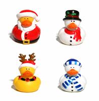 Christmas Ducks stock photo