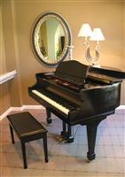 Piano Room stock photo