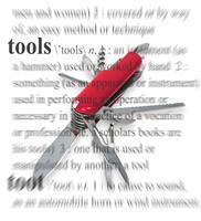 Tools Theme stock photo