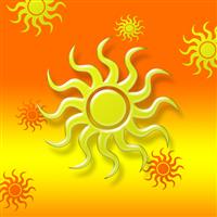 Abstract Suns stock photo