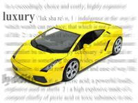 Yellow Lamborghini stock photo