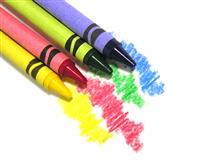Crayons stock photo