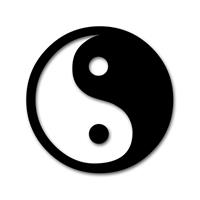 Yin Yang Symbol stock photo
