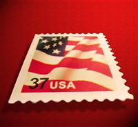 US Stamp stock photo