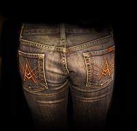 Jeans from Behind stock photo