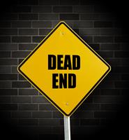 Dead End Sign stock photo