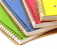 Colorful Notebooks stock photo