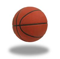 Bouncing Basketball stock photo