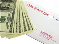ATM Deposit stock photo