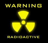 Radioactive Sign stock photo