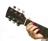 Woman Playing Guitar stock photo
