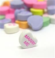 Marry Me Candy Heart stock photo
