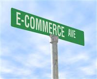 ECommerce Street Sign stock photo