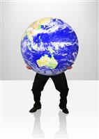 Youve Got the World in Your Hands stock photo