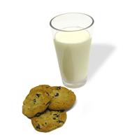 Cookies and Milk stock photo