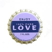 Love Bottlecap stock photo