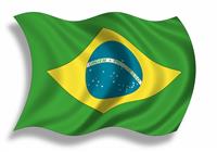 Brazil Flag stock photo