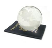 Globe and Passport stock photo