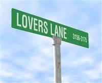 Love Themed Street Sign stock photo