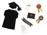 Graduation Items stock photo