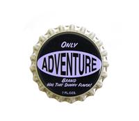 Adventure Bottlecap stock photo