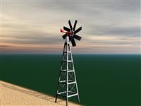 Windmill stock photo