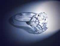 Big Diamond Ring stock photo