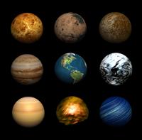 Planets stock photo
