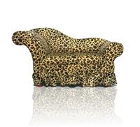 Leopard Skin Sofa stock photo
