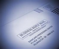 Business Reply Mail stock photo