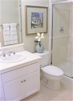 White Bathroom stock photo