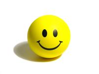 Smiley Stress Ball stock photo