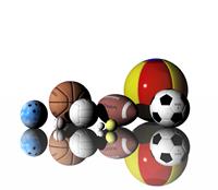 Sports Balls stock photo
