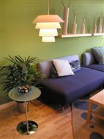 Contemporary Living Room stock photo