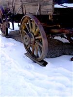 Old Wooden Wagon stock photo