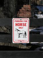 Horse Parking stock photo