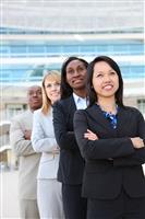 Diverse Attractive Business Team stock photo