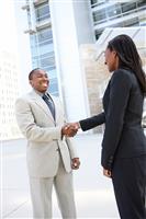 African Business Team Handshake stock photo