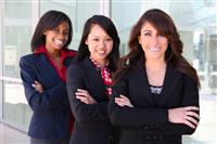 Diverse Business Woman Team stock photo
