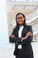 Pretty African Business Woman stock photo