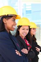 Woman Construction Team  stock photo
