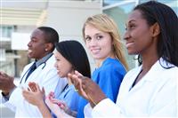 Diverse Attractive Medical Team stock photo