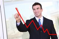 Man Making Graph Chart stock photo