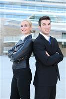 Attractive Business Team stock photo