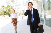 Business Man and Woman stock photo