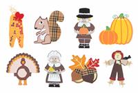 Thanksgiving Holiday Icons stock photo