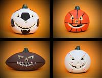 Halloween Sports Pumpkins stock photo