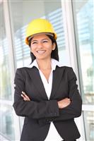 Construction Woman Architect stock photo