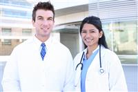 Doctor and Nurse stock photo
