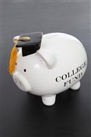 Piggy Bank for College stock photo